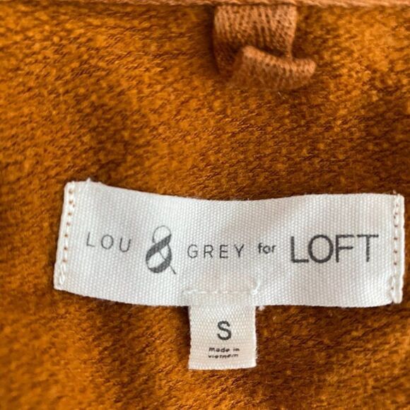 Lou & Grey for LOFT Brown Pullover Casual Sweater SZ S - Picture 8 of 9